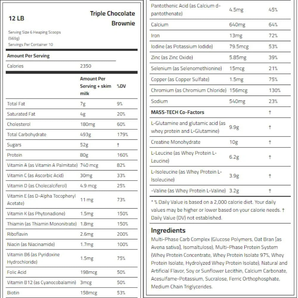 Muscletech Mass-Tech Extreme 2000, 12Lb