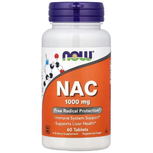 NOW Foods NAC 1000mg (60 Tablets)