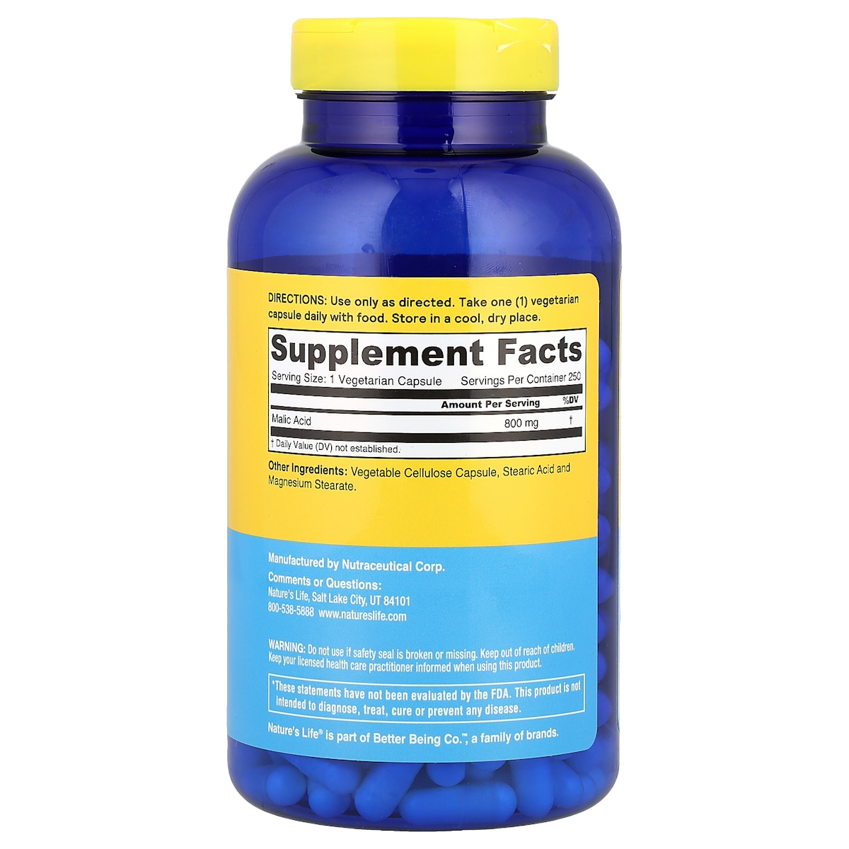 Supplement facts panel