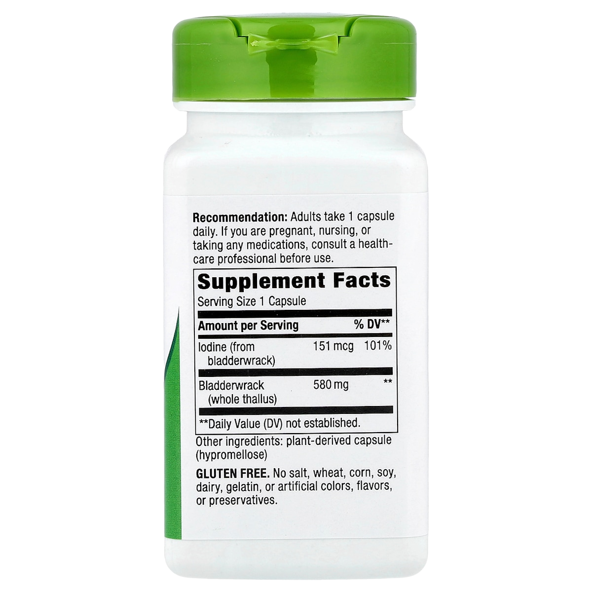 Supplement facts panel