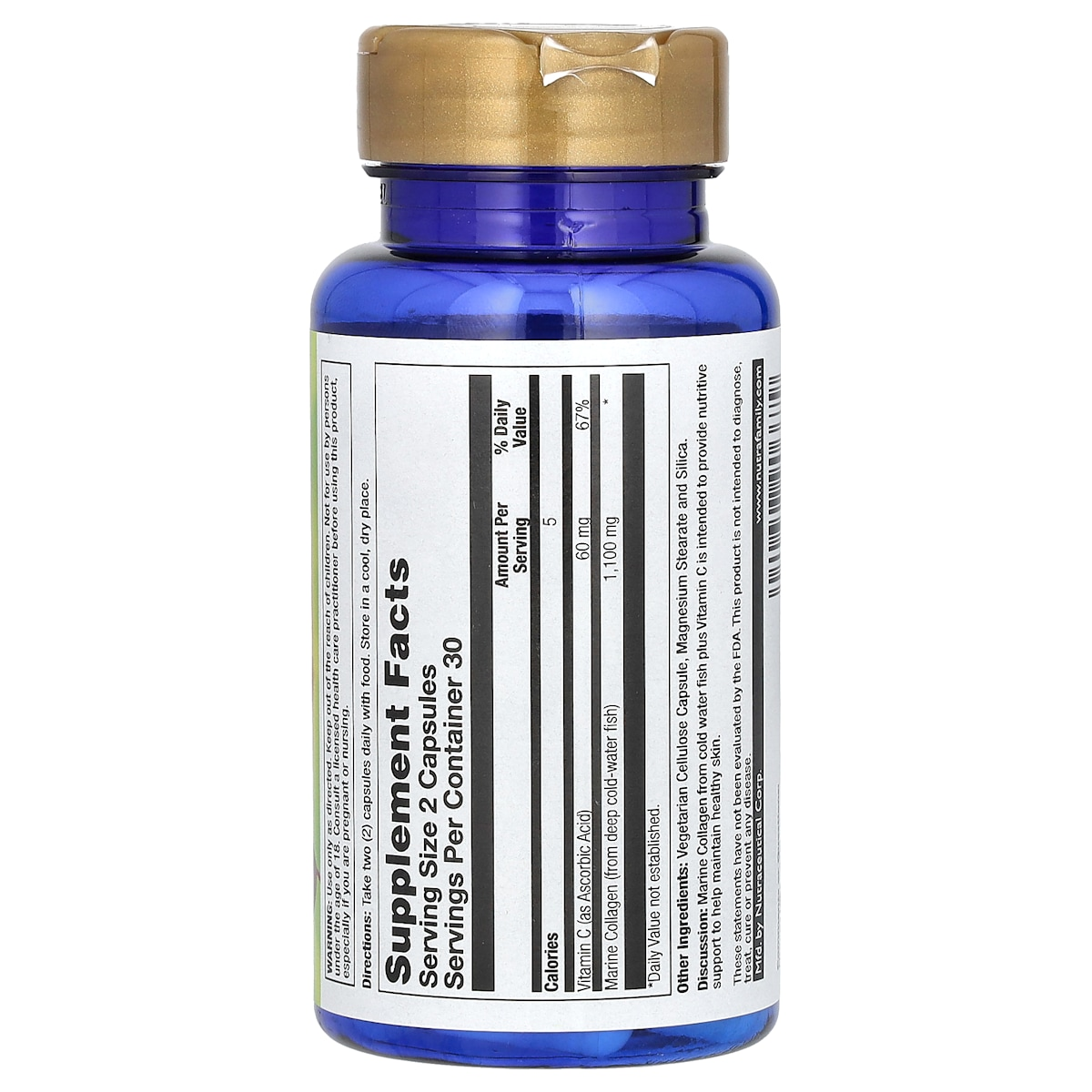 Supplement facts panel