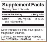 Swanson Niacinamide Carbohydrate Metabolism Joint Health Support 500 Milligrams 250 Capsules