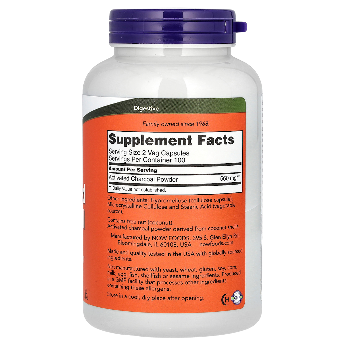 Supplement facts panel