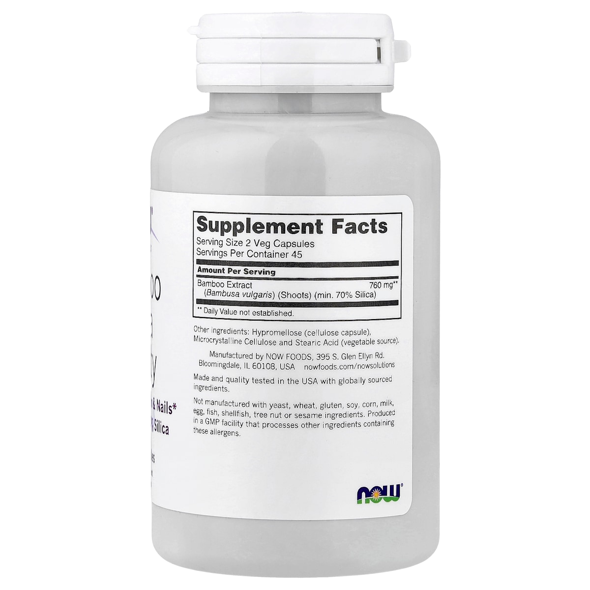 Supplement facts panel