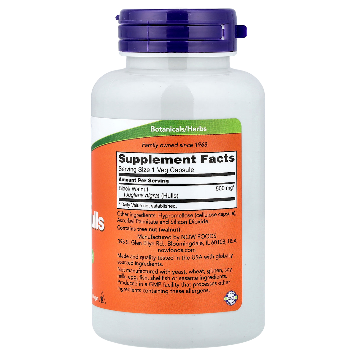 Supplement facts panel