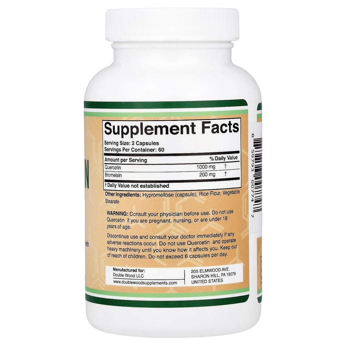 Supplement facts panel