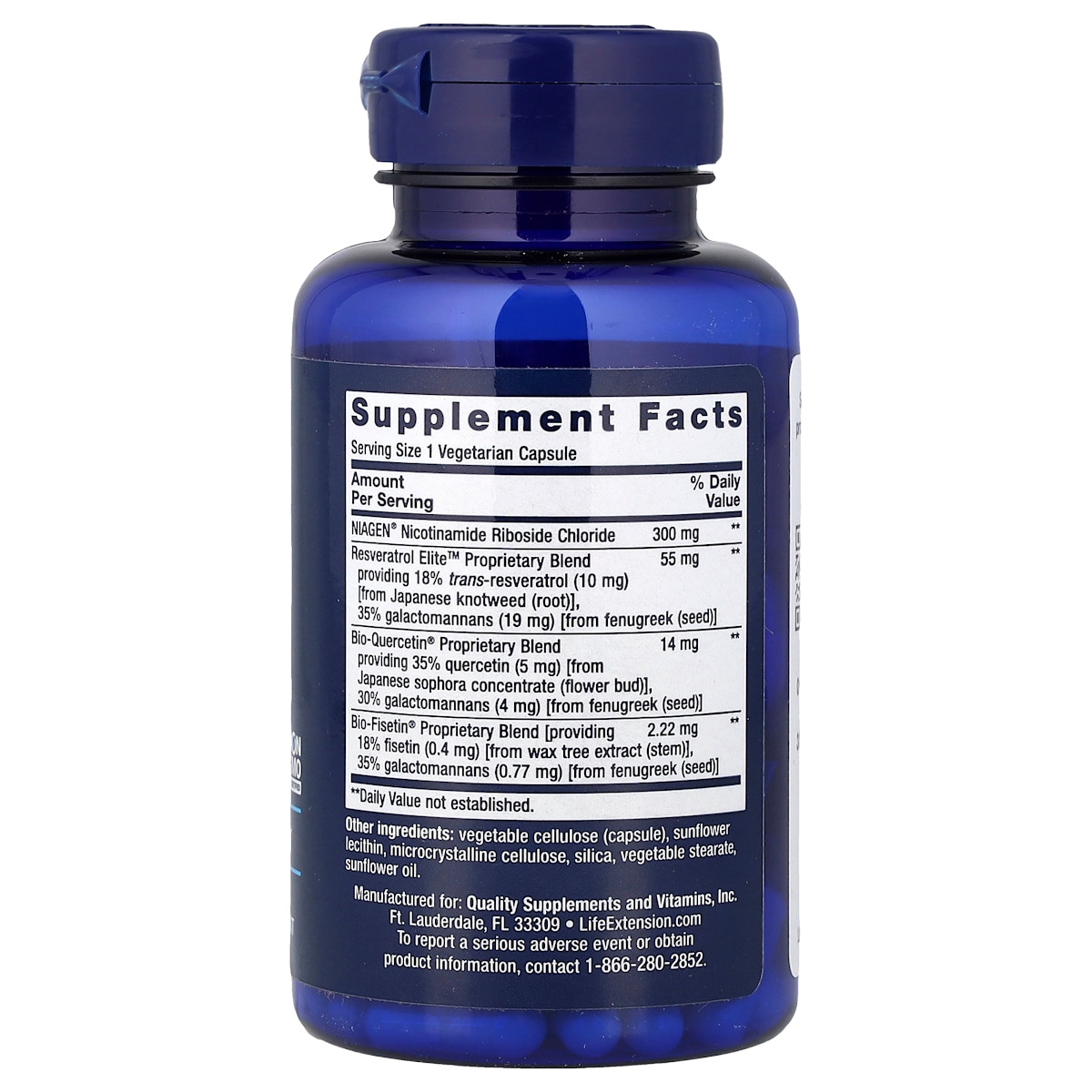 Supplement facts panel
