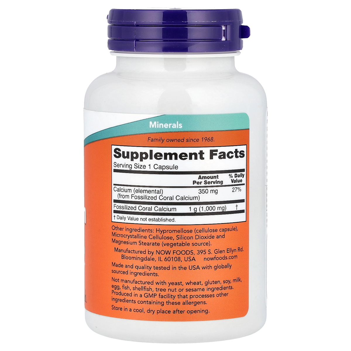 Supplement facts panel