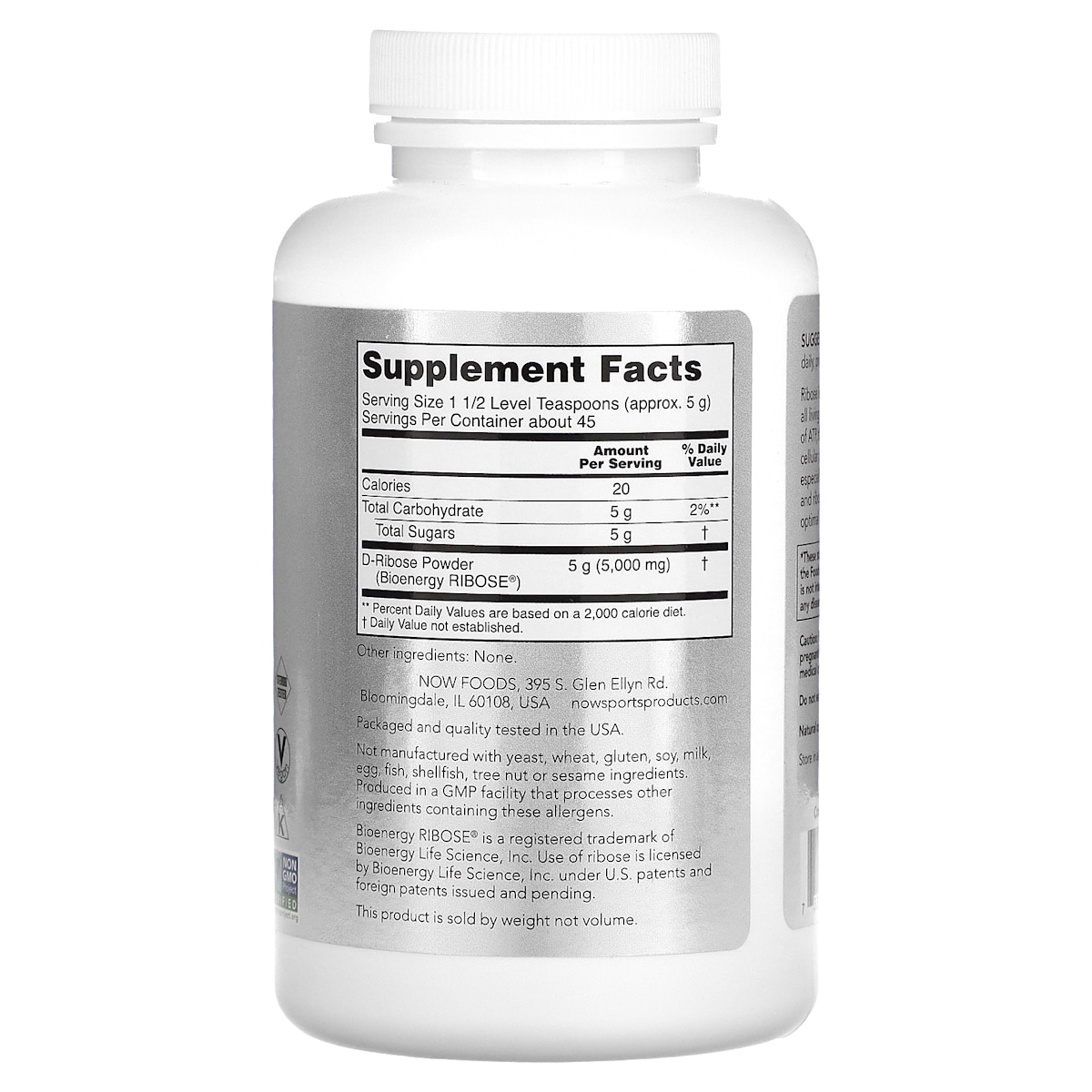 Supplement facts panel