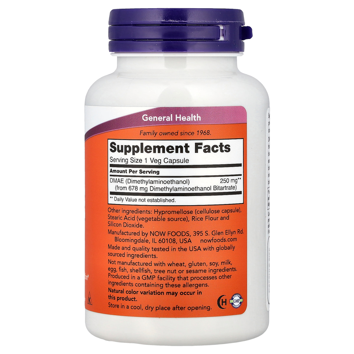 Supplement facts panel