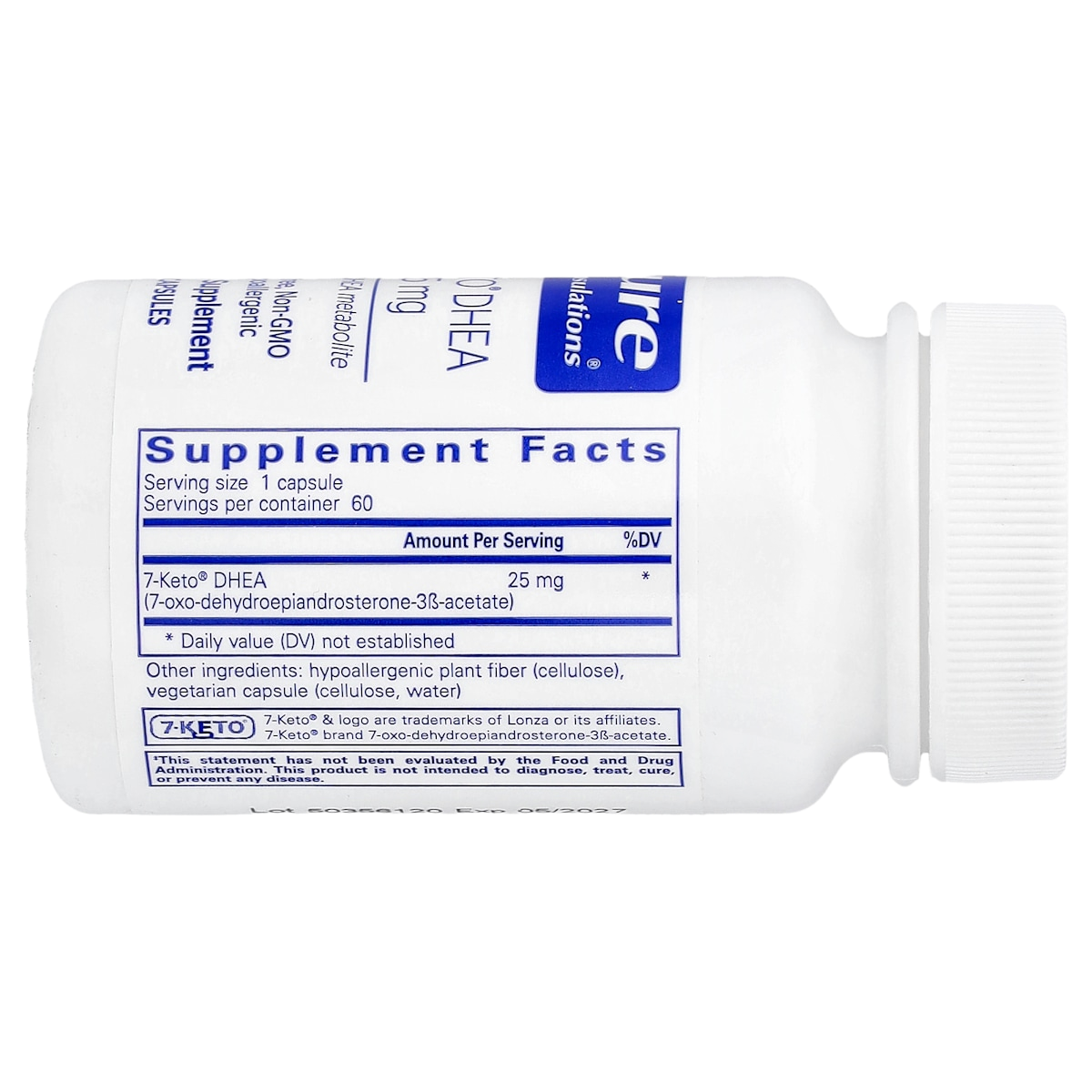 Supplement facts panel