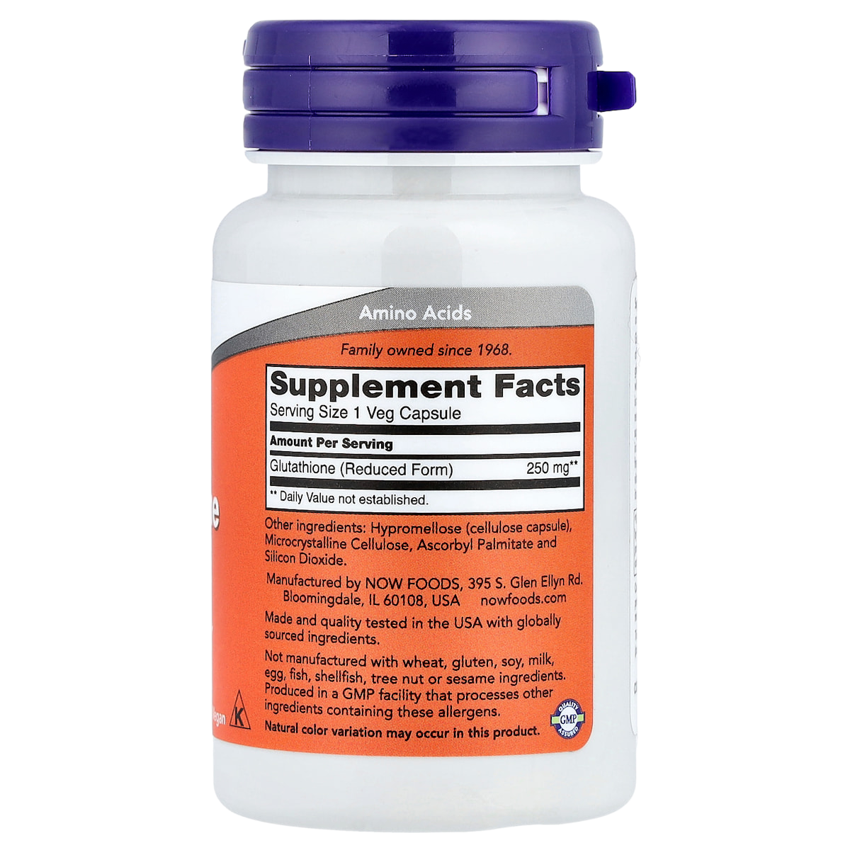 Supplement facts panel