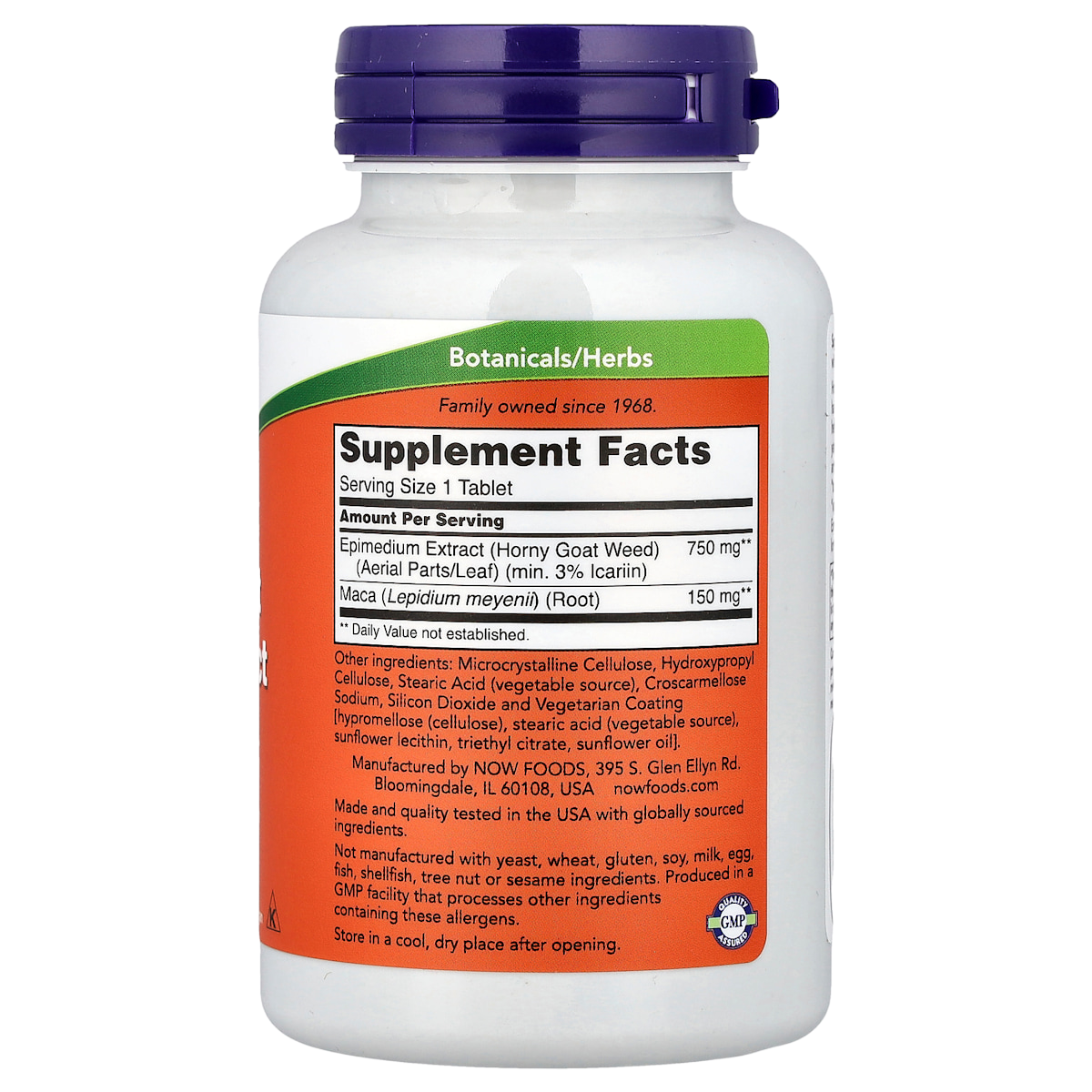 Supplement facts panel