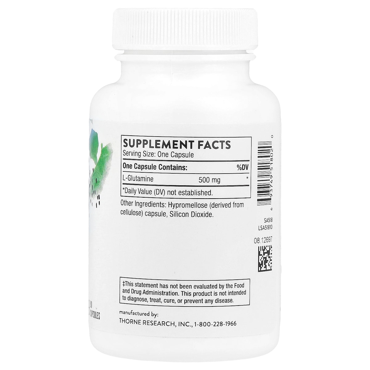 Supplement facts panel