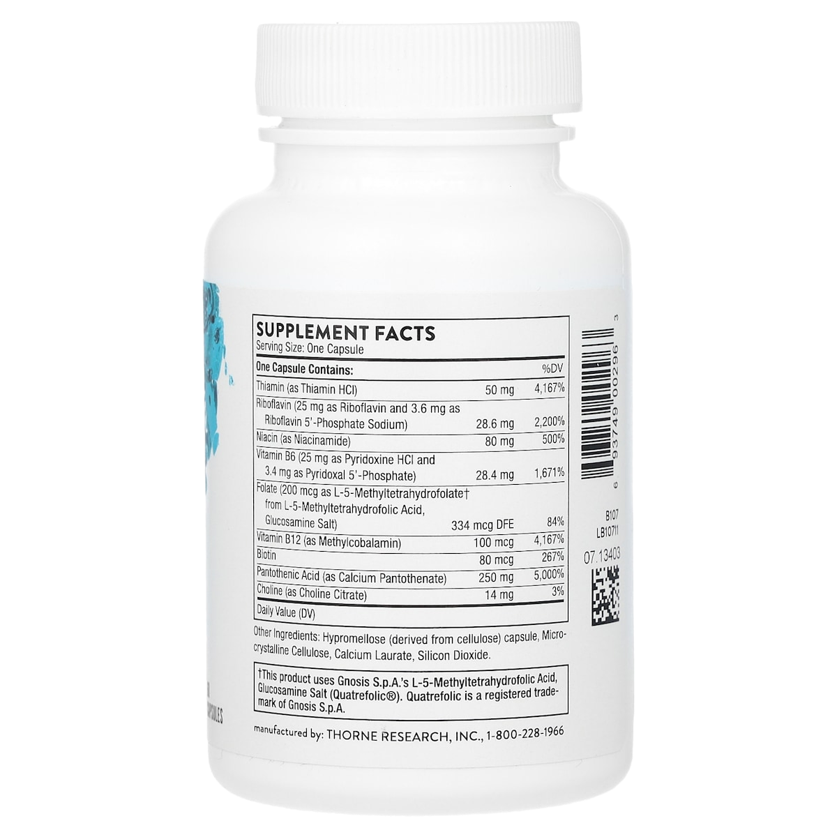 Supplement facts panel