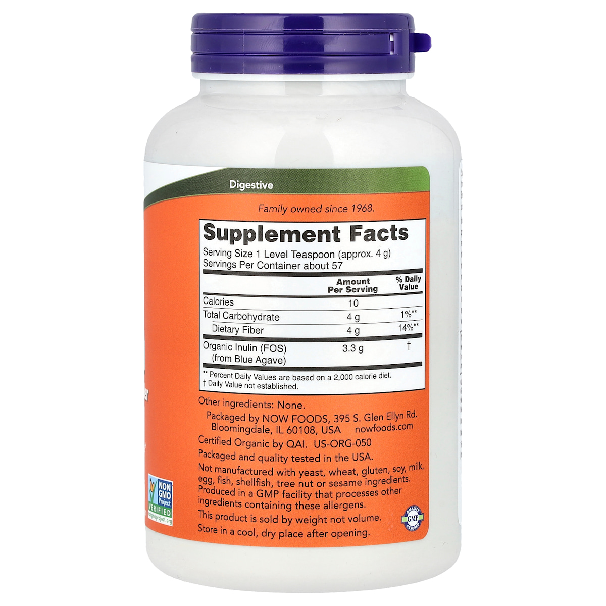 Supplement facts panel