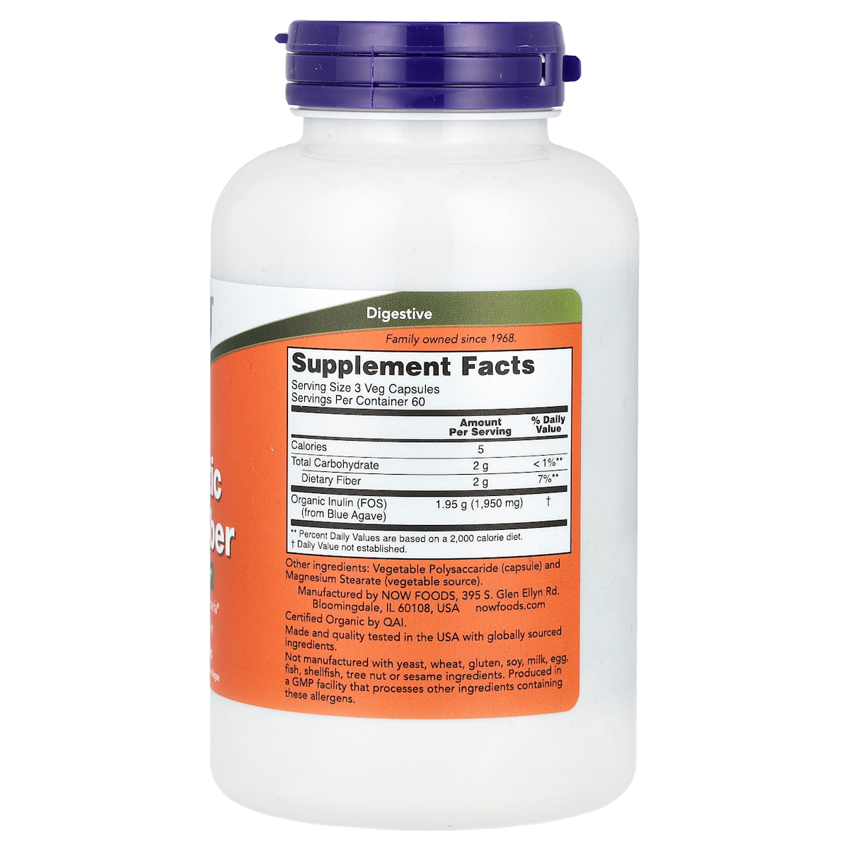 Supplement facts panel