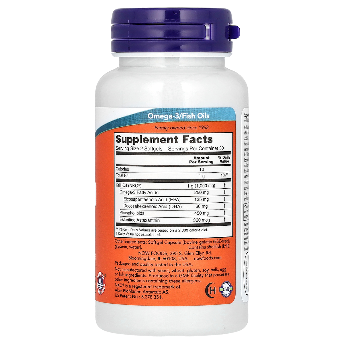 Supplement facts panel