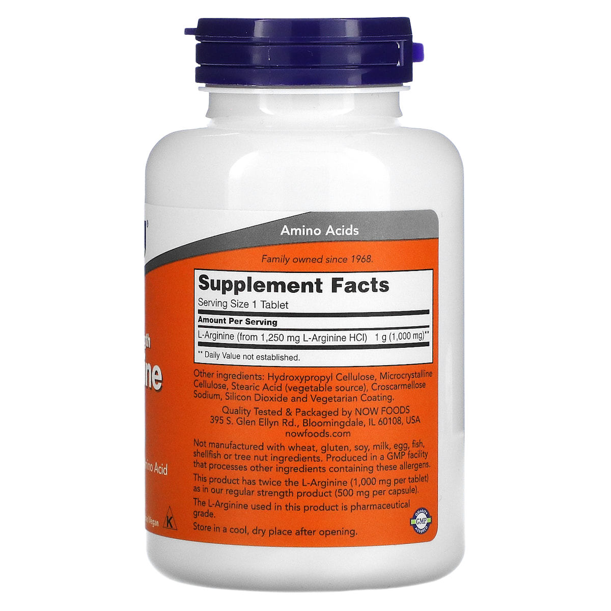 Supplement facts panel