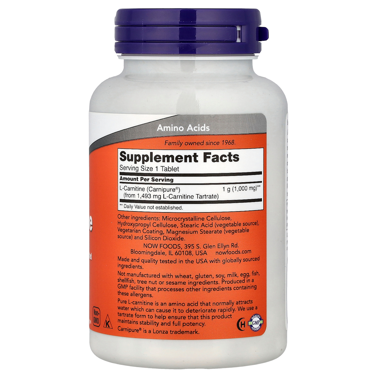 Supplement facts panel