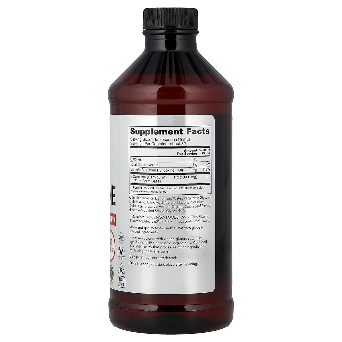 Supplement facts panel
