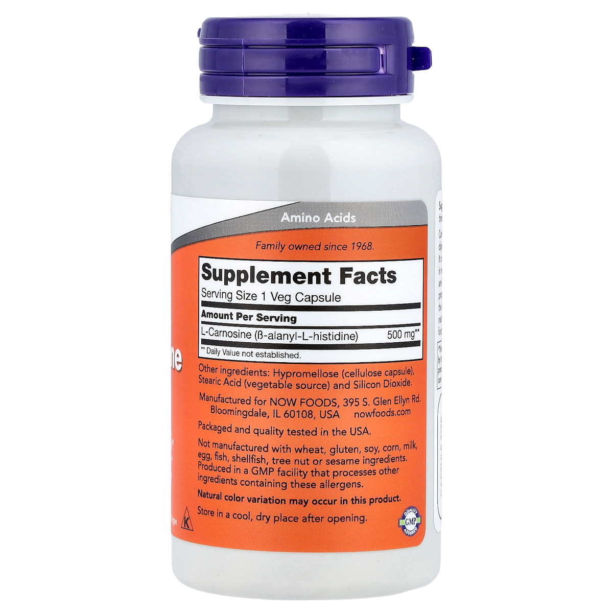 Supplement facts panel