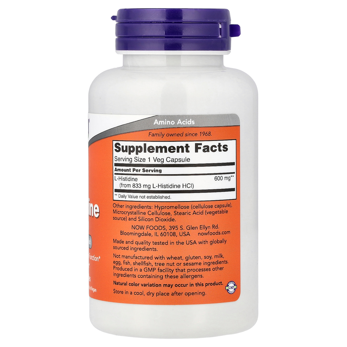 Supplement facts panel