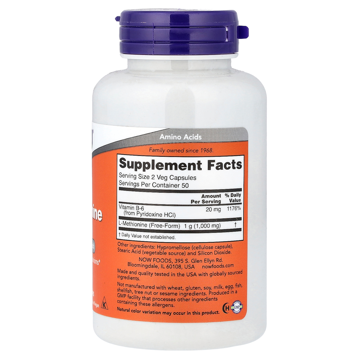 Supplement facts panel