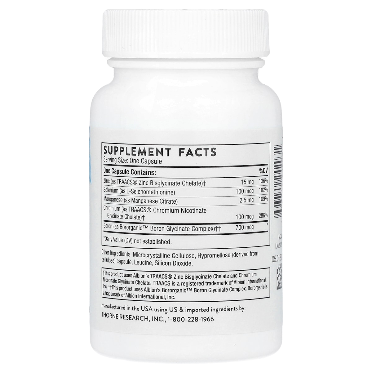 Supplement facts panel