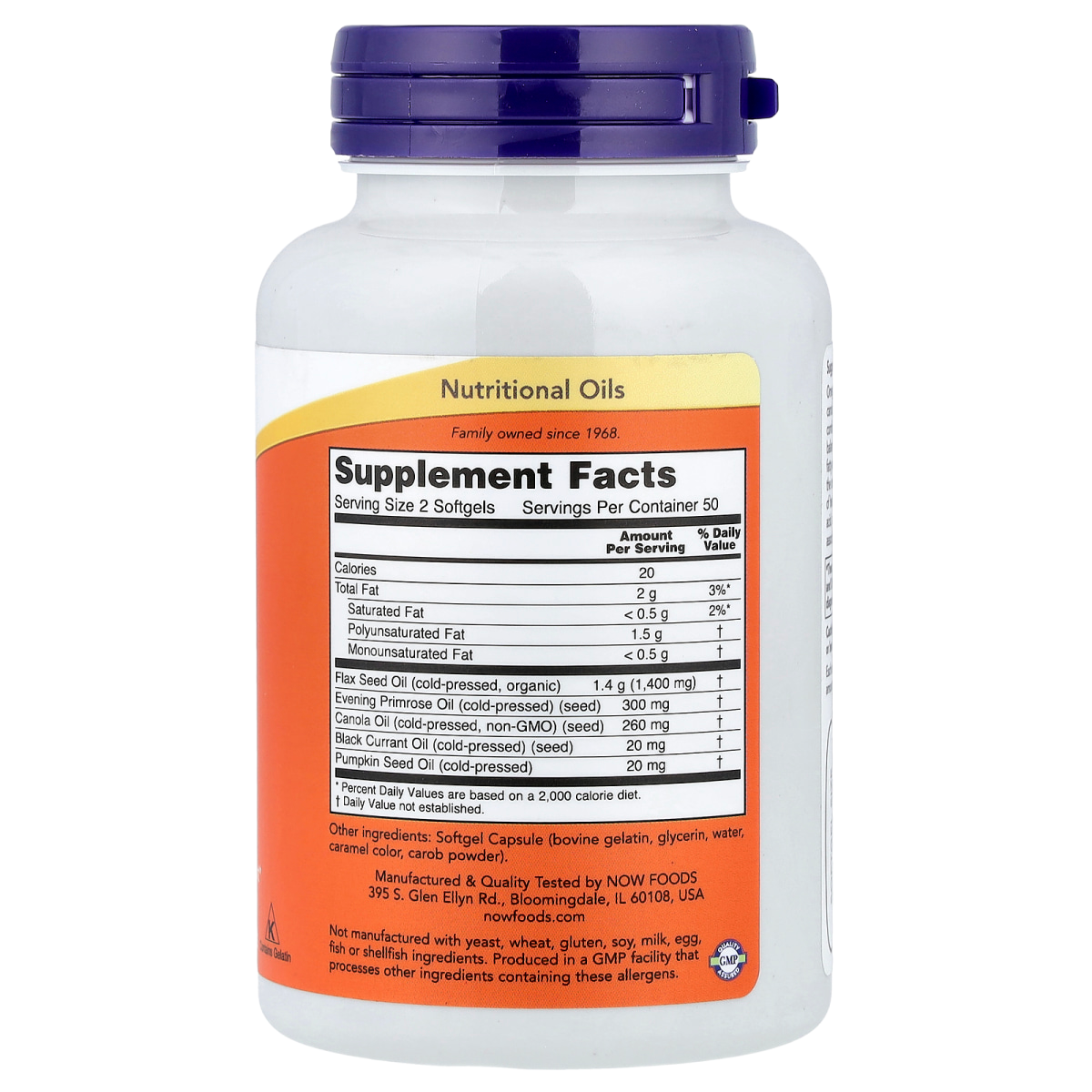 Supplement facts panel