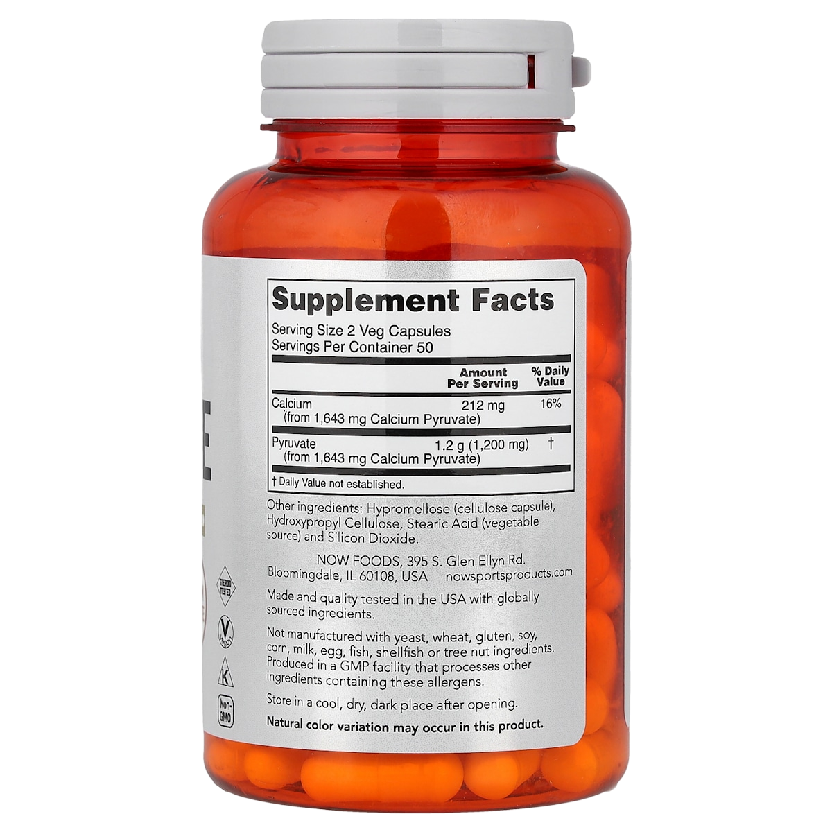 Supplement facts panel