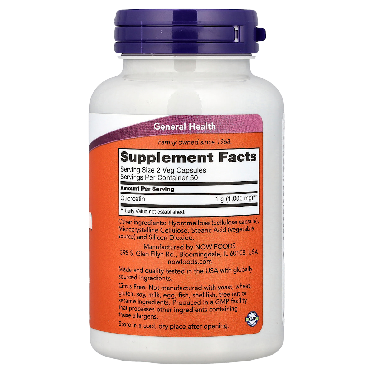Supplement facts panel