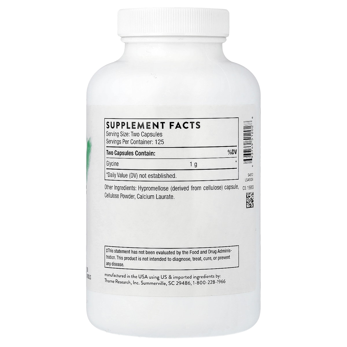 Supplement facts panel