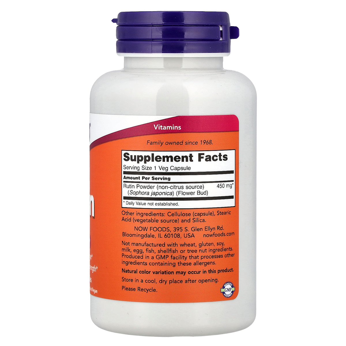 Supplement facts panel