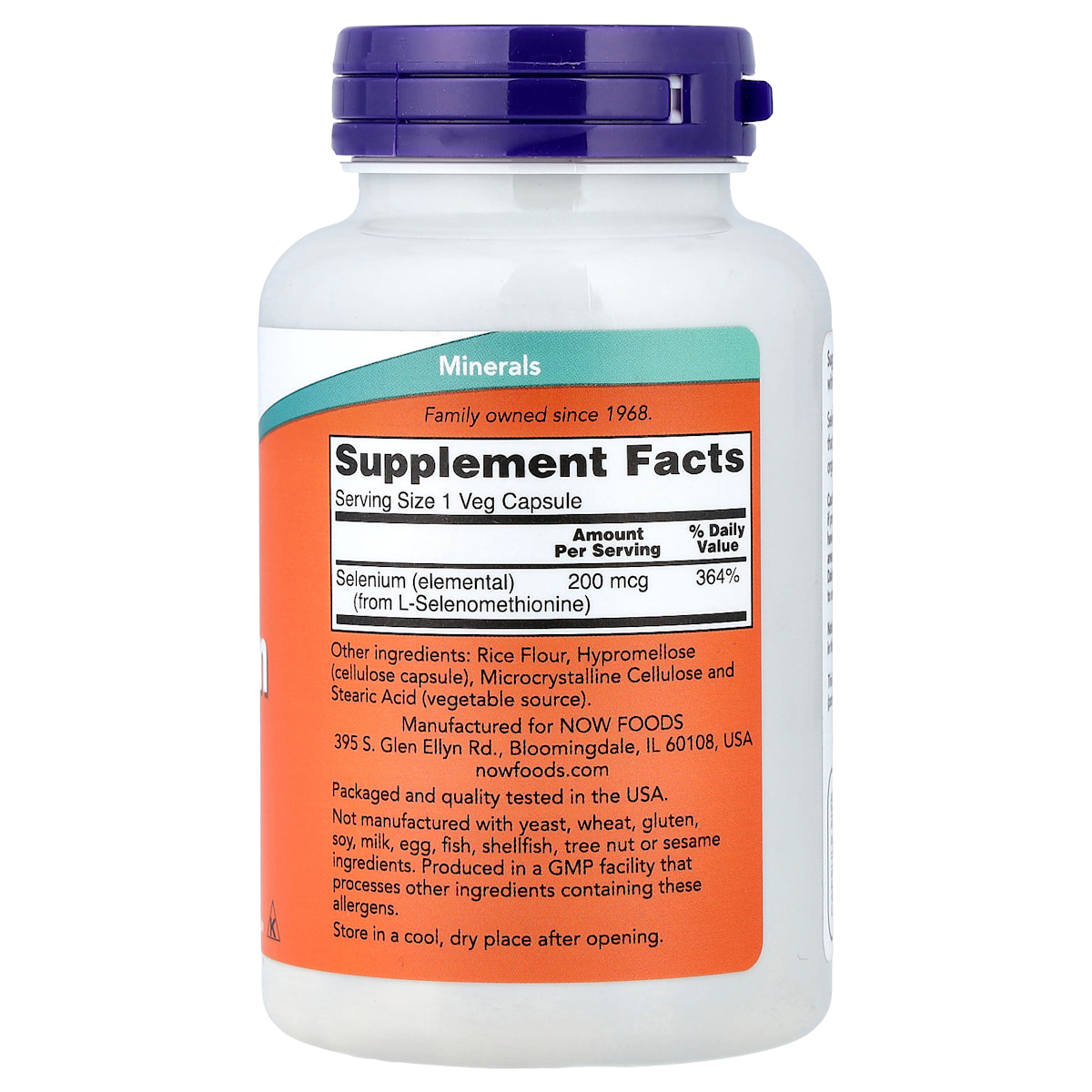Supplement facts panel