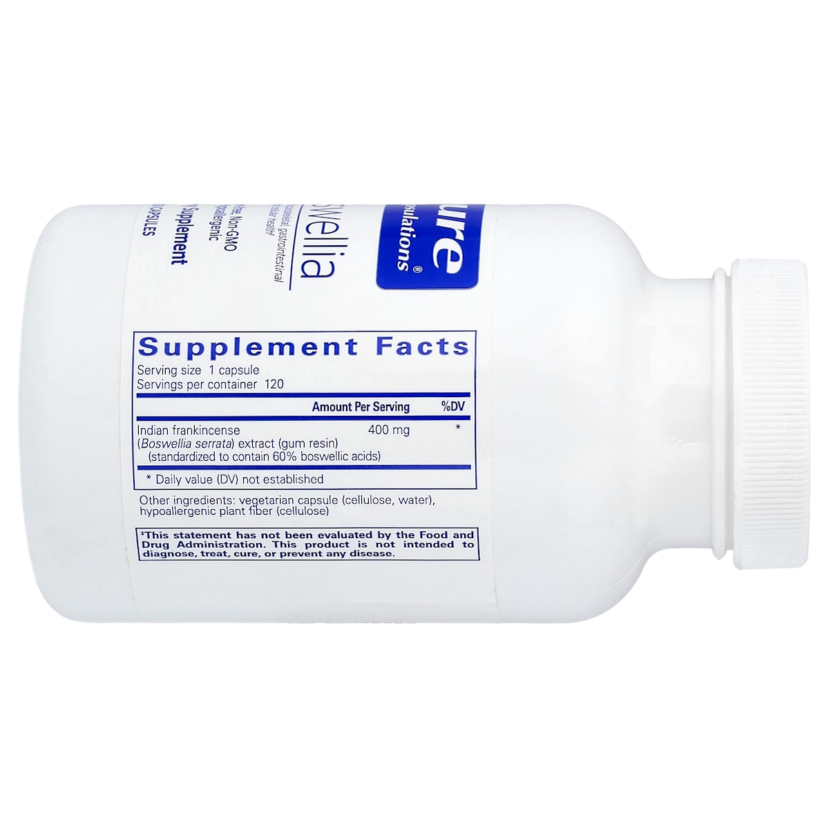 Supplement facts panel