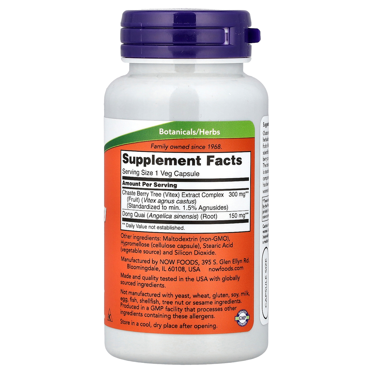 Supplement facts panel