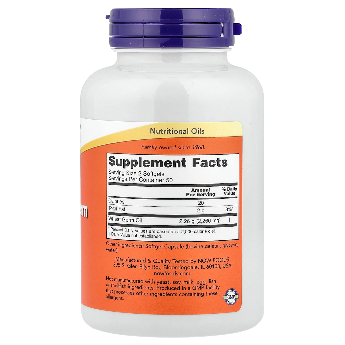 Supplement facts panel