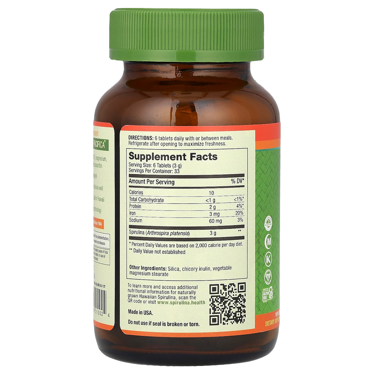 Supplement facts panel