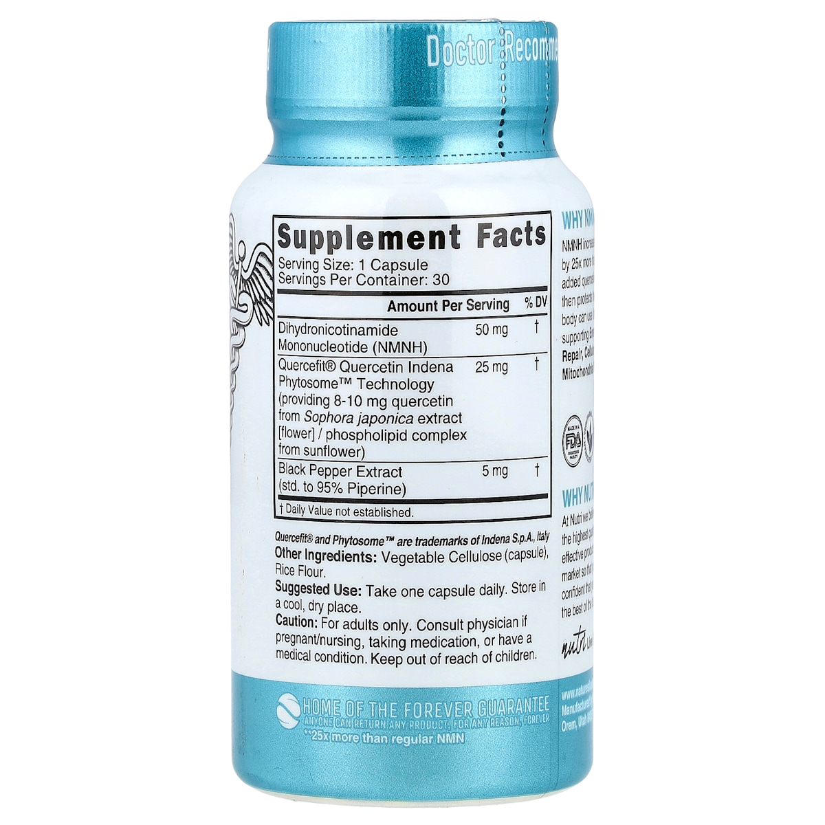 Supplement facts panel