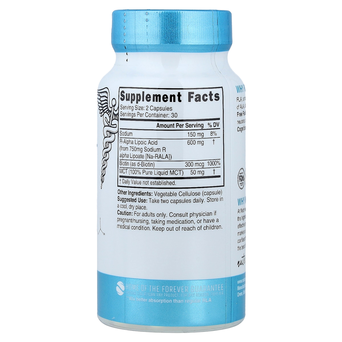 Supplement facts panel