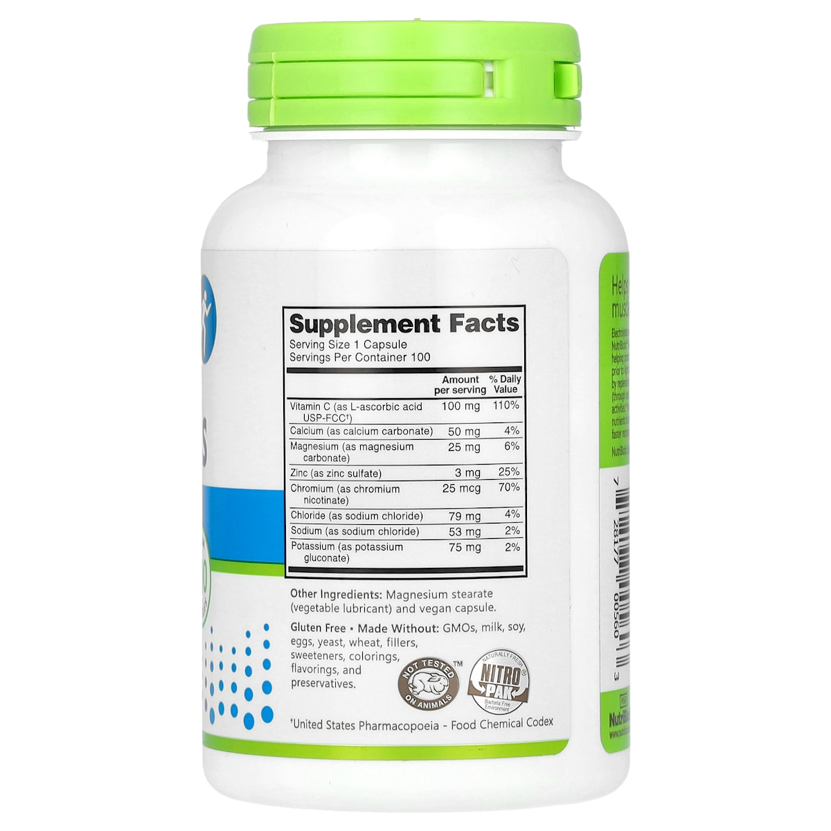 Supplement facts panel