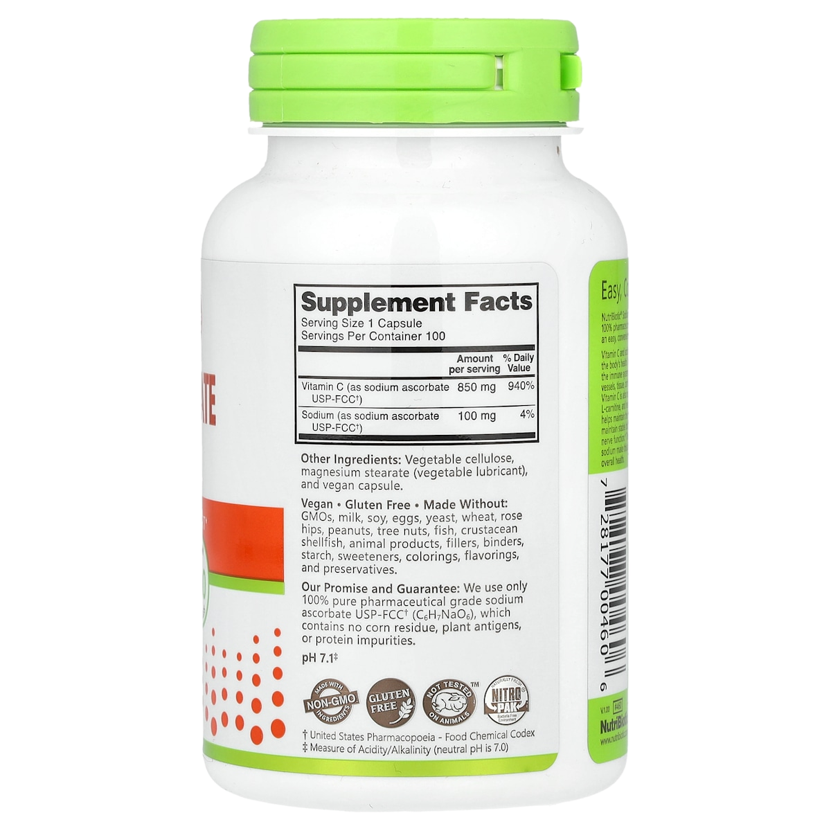 Supplement facts panel