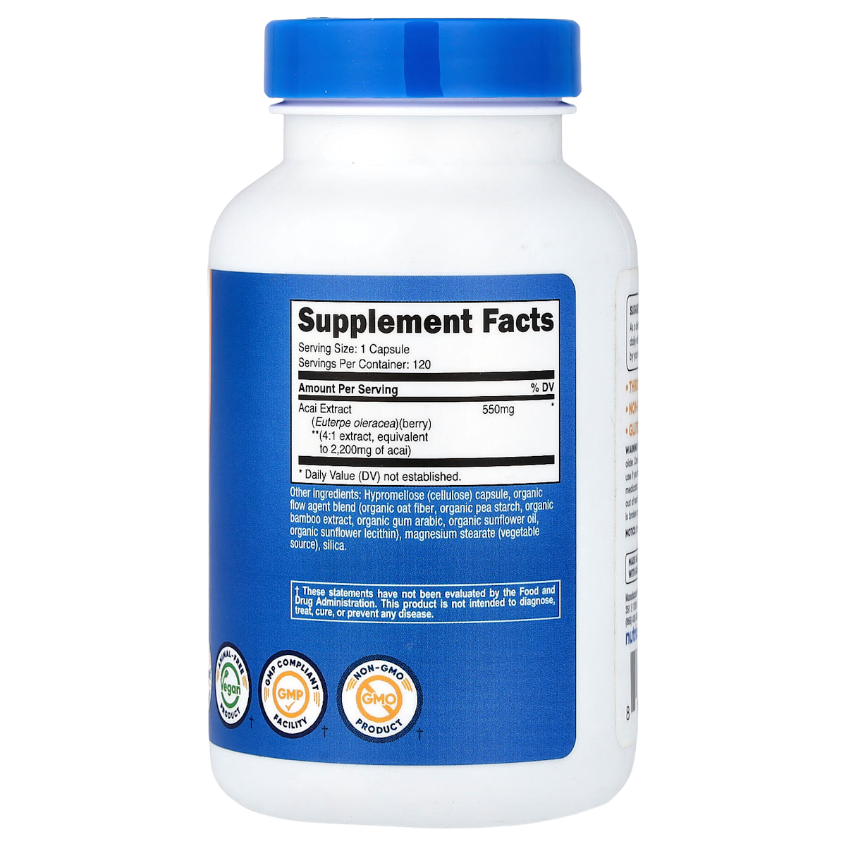 Supplement facts panel