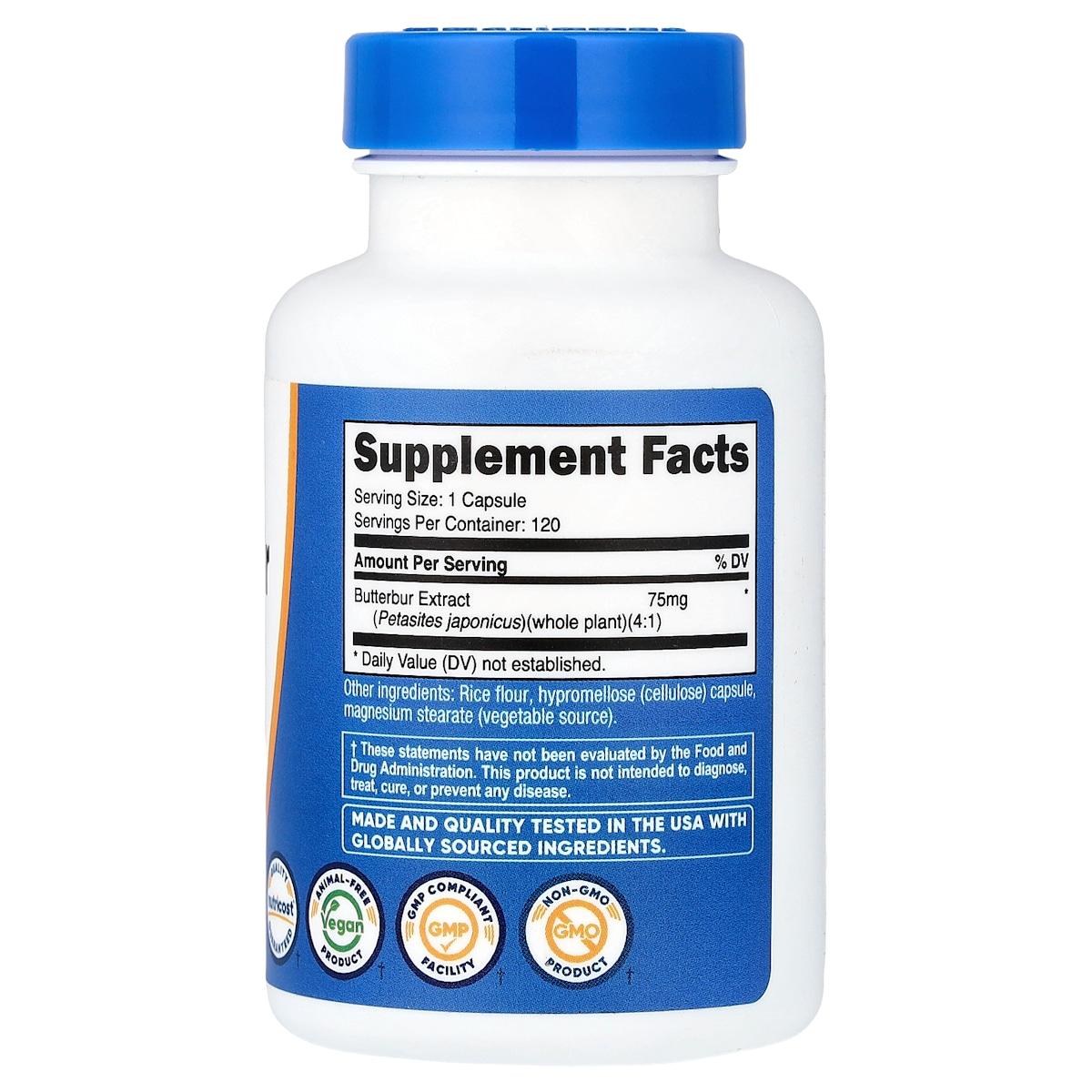Supplement facts panel