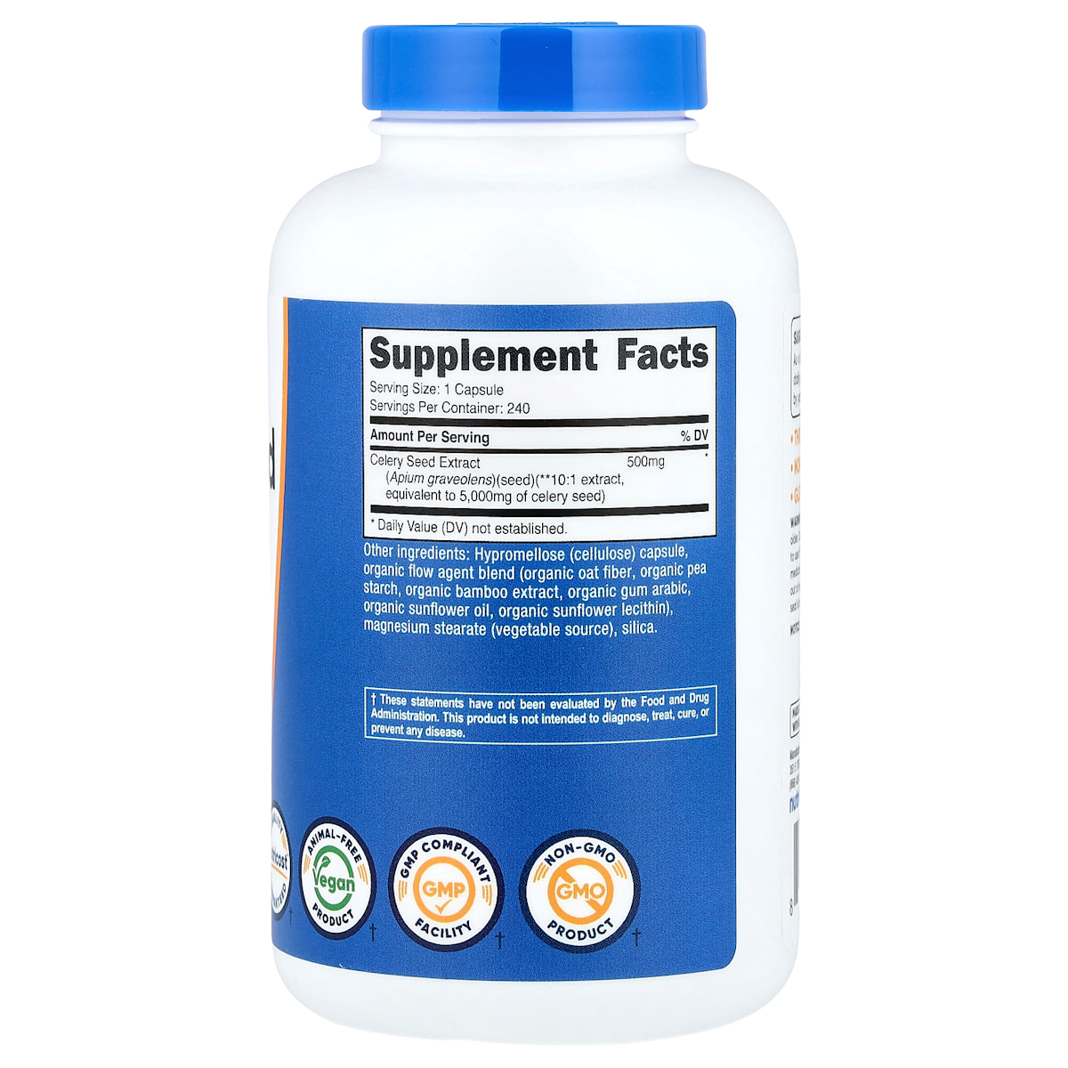 Supplement facts panel