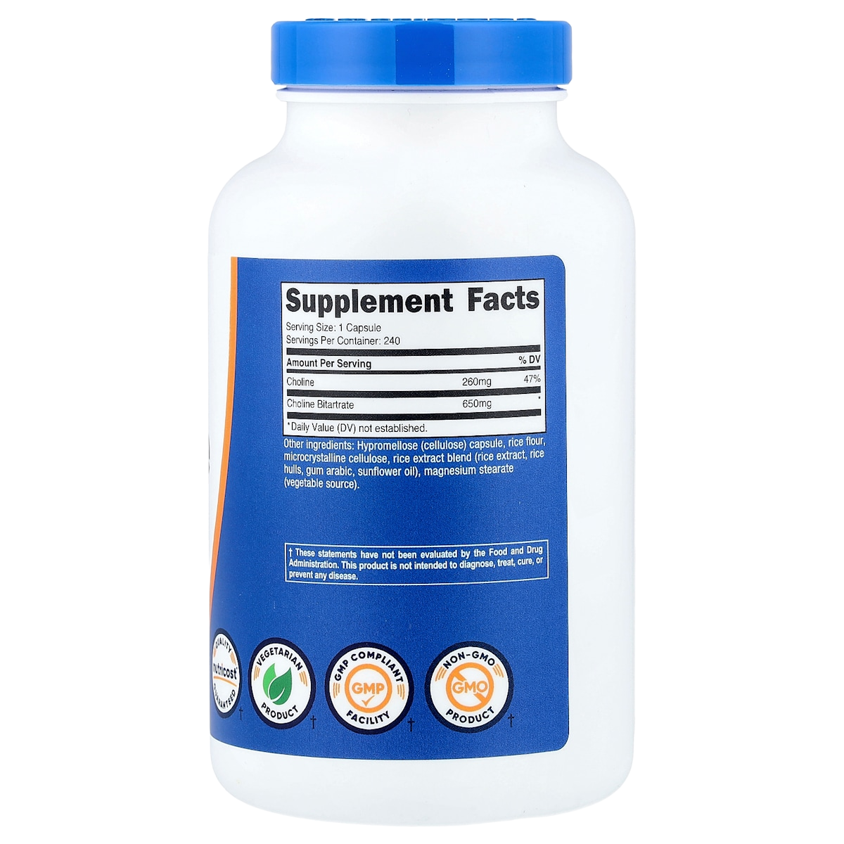 Supplement facts panel