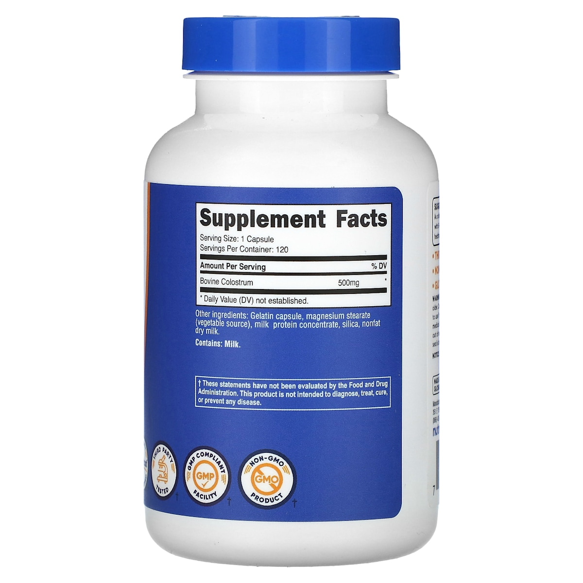 Supplement facts panel