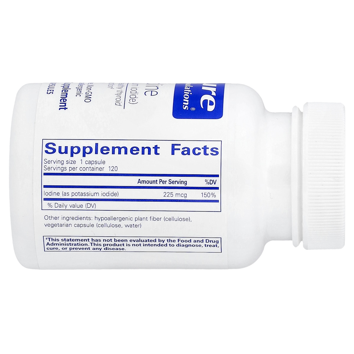 Supplement facts panel