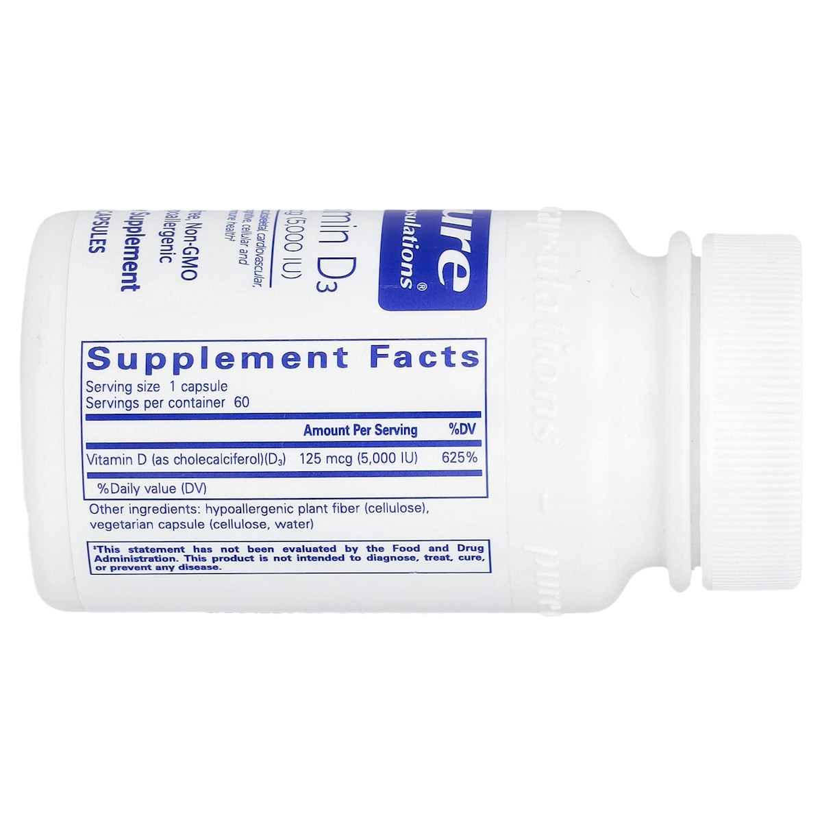 Supplement facts panel